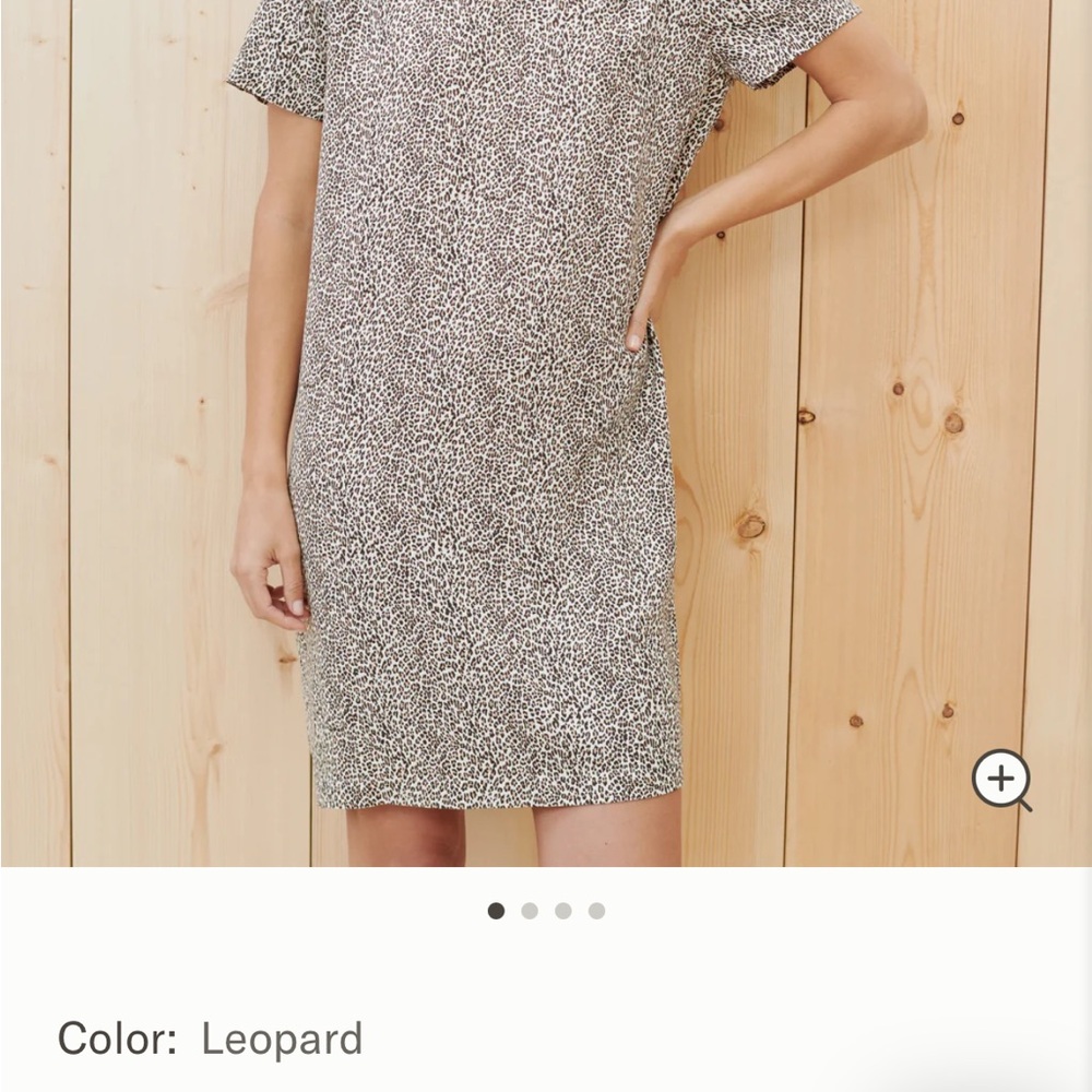 Jenni Kayne Leopard Print T-Shirt Dress